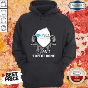 Cool Blood Inside Me PECO An Exelon Company Covid 19 2020 I Can'T Stay At Home Hoodie