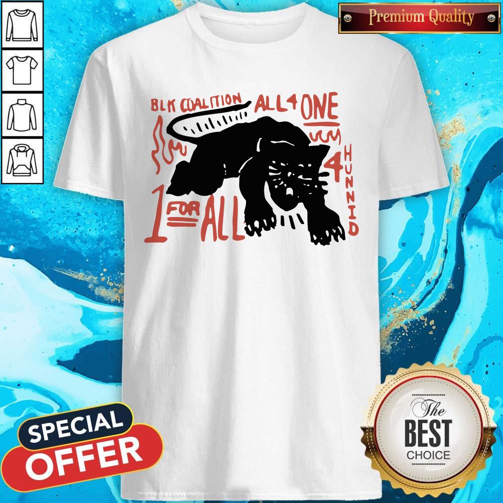 Cool Panther Black Coalition All For One Official Shirt