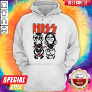 Cute Hiss Rock Band So Handsome Cats Hoodie