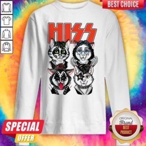 Cute Hiss Rock Band So Handsome Cats Sweatshirt