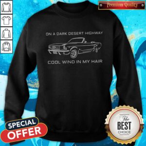 Cute On A Dark Desert Highway Cool Wind In My Hair Sweatshirt
