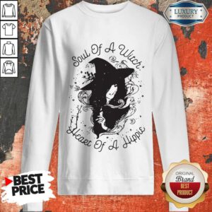 Cute Soul Of A Witch Broken Heart Of A Hippie Sweatshirt
