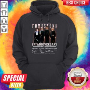 Cute Tombstone 27th Anniversary 1993 2020 Signature Thank You For The Memories Hoodie