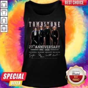Cute Tombstone 27th Anniversary 1993 2020 Signature Thank You For The Memories Tank Top