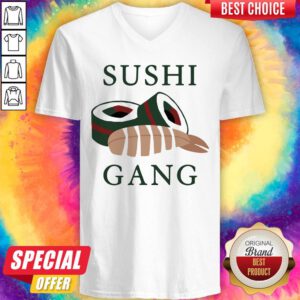 Funny Bramfam Merch Sushi Gang V-neck