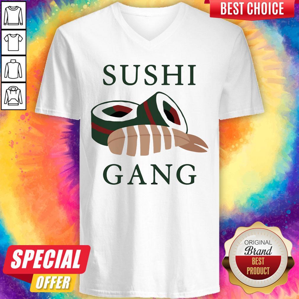 Funny Bramfam Merch Sushi Gang V-neck Funny Bramfam Merch Sushi Gang V-neck