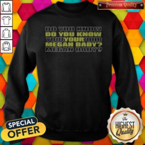 Funny Do You Know Your Megan Baby 2020 Sweatshirt