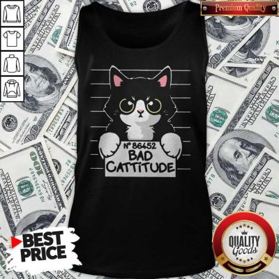 Funny I Want No 86452 Bad Cattitude Tank Top