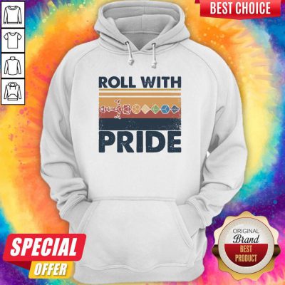 Funny Roll With Pride Rolling Dice Sword Vintage Hoodie