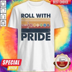 Funny Roll With Pride Rolling Dice Sword Vintage Shirt