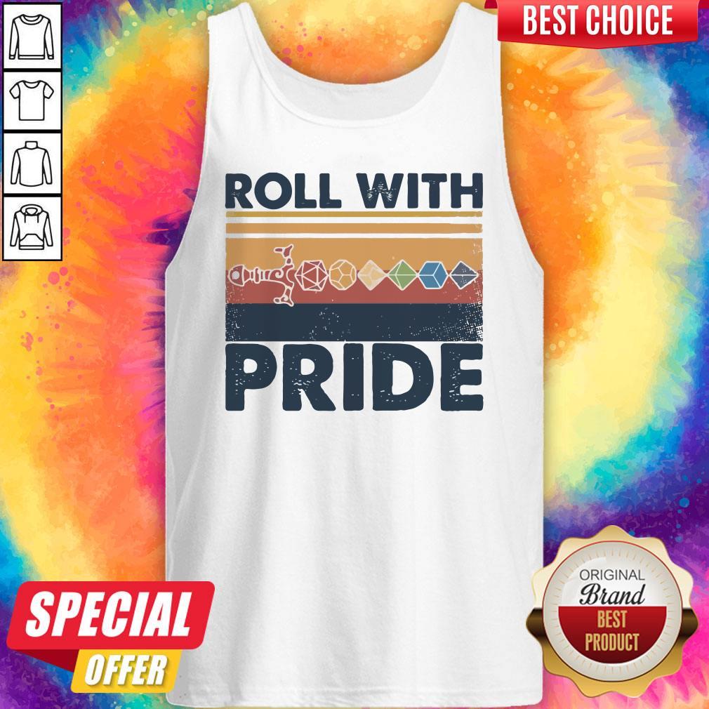 Funny Roll With Pride Rolling Dice Sword Vintage Tank Top Funny Roll With Pride Rolling Dice Sword Vintage Tank Top