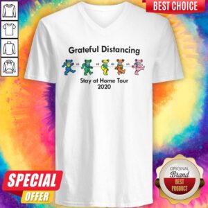 Good Grateful Distancing Stay At Home Tour 2020 V-neck