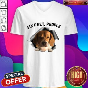 Good Super Nice Angry Beagle Six Feet People V-neck