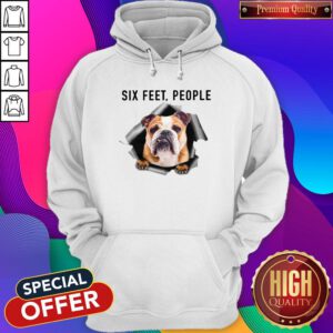 Hot Angry English Bulldog Six Feet People Hoodie