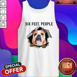 Hot Angry English Bulldog Six Feet People Tank Top