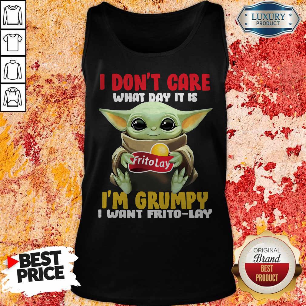 Lovely Baby Yoda Hug Frito Lay I Don'T Care What Day It Is I'M Grumpy I Want Frito Lay Tank Top Lovely Baby Yoda Hug Frito Lay I Don'T Care What Day It Is I'M Grumpy I Want Frito Lay Tank Top