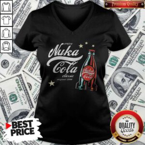 Lovely Enjoy Nuka Cola Classic Original 2044 Stars V-neck