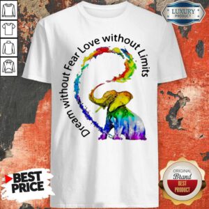 Nice Elephant Price Dream Without Fear Love Without Limits Shirt