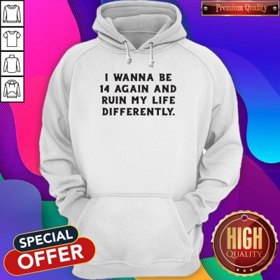 Nice I Wanna Be 14 Again And Ruin My Life Differently Hoodie