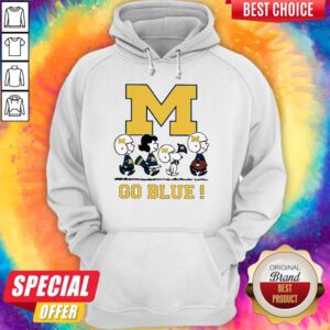 Nice Peanuts Michigan Wolverines Go Blue Hoodie