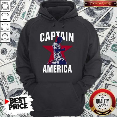 Nice USA Men's English Soccer Captain America Hoodie