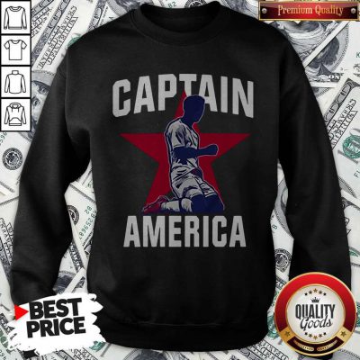 Nice USA Men's English Soccer Captain America Sweatshirt