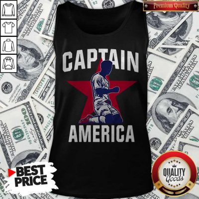 Nice USA Men's English Soccer Captain America Tank Top