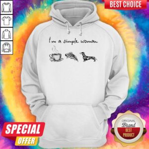 Official I’m A Simple Woman Coffee Pizza And Dachshund Hoodie