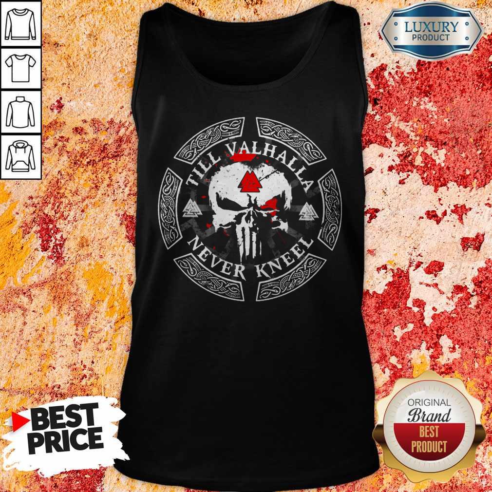 Official Till Valhalla Never Kneel Tank Top Official Till Valhalla Never Kneel Tank Top