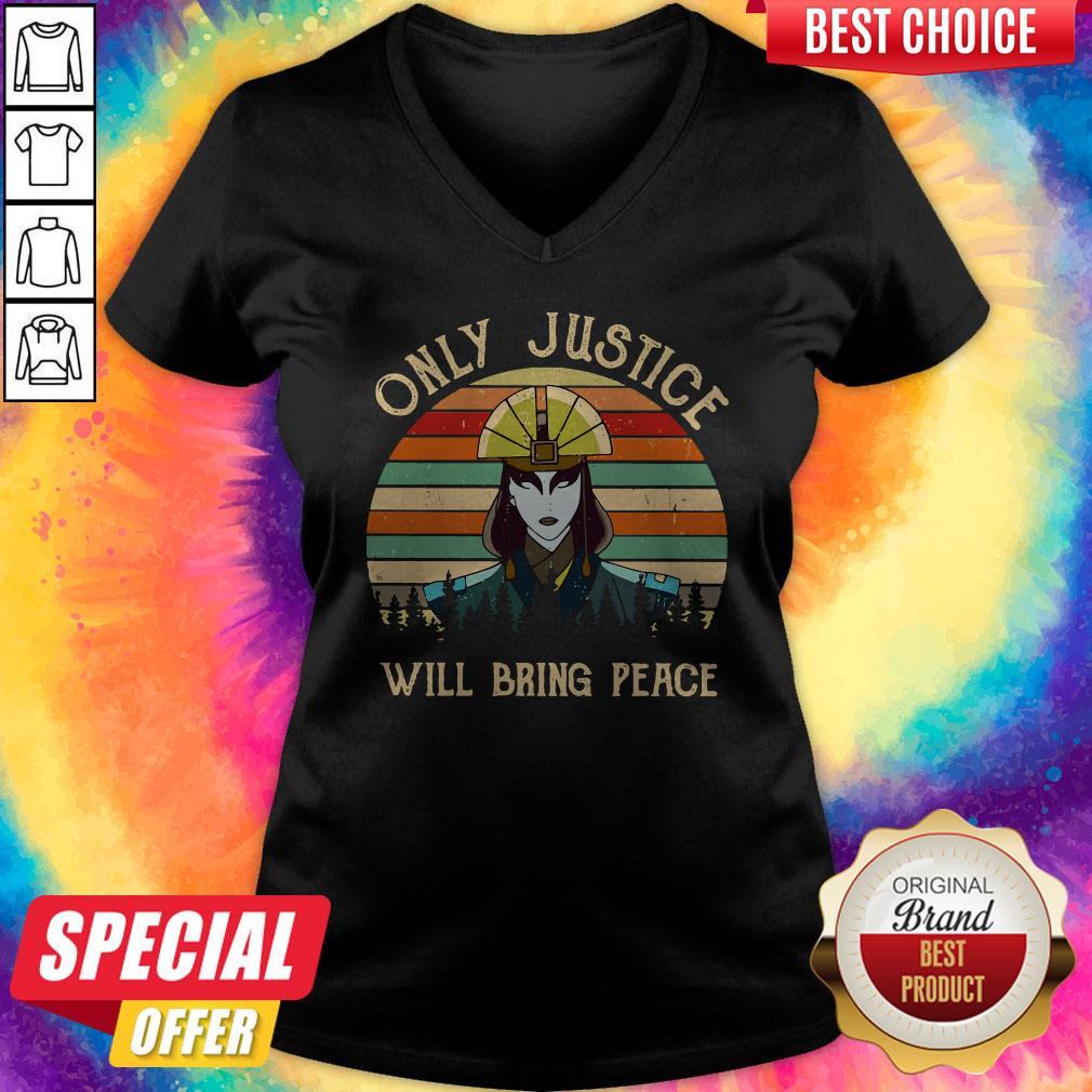 Premium I Wish Only Justice Will Bring Peace V-neck Premium I Wish Only Justice Will Bring Peace V-neck