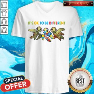 Premium It's Ok Not Be Okay To Be Different V-neck