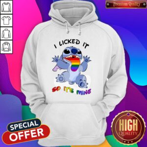 Premium LGBT Stitch I Licked It So It's Mine Hoodie