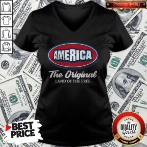 Pretty America The Original Land Of The Free V-neck