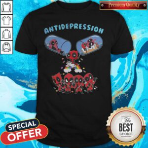 Pretty Deadpool And Unicorn Antidepression Shirt