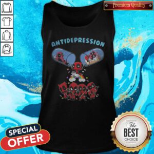 Pretty Deadpool And Unicorn Antidepression Tank Top