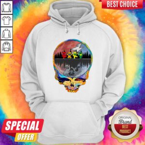 Pretty Grateful Dead Bear Skull Tee Halloween Hoodie