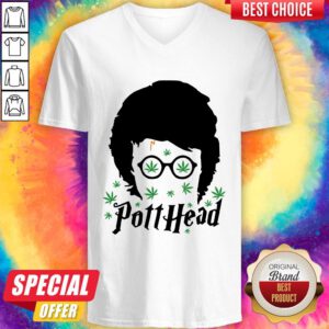 Pretty Harry Potter Potthead Weed Cannabis V-neck