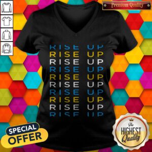 Pretty Rise Up Stop Human Trafficking V-neck
