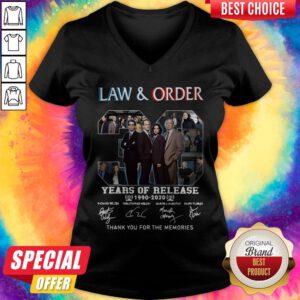 Pro Laws And Order Years Of Release 1990 2020 Signatures Thank You For The Memories V-neck