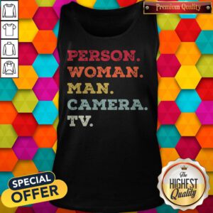 Pro Trump Person Woman Man Camera TV Tee Donald Trump’s Crazy Cognitive Test Word Association Tank Top