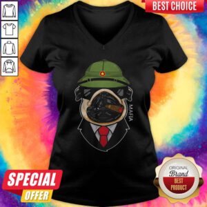 Sweet Bulldog Mafia Smoke Classic V-neck