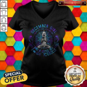 Sweet December Girl And A Little Go Yourself Yoga V-neck