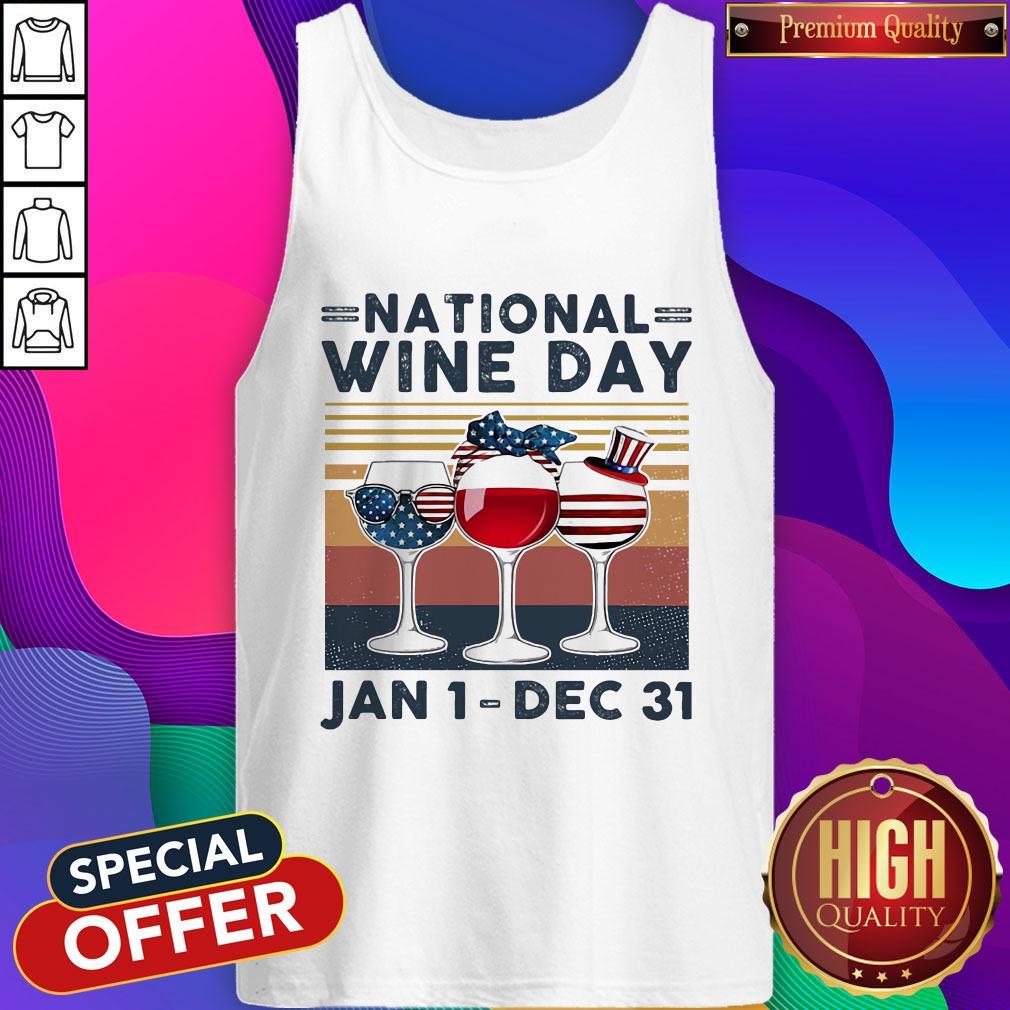 Sweet Vintage Retro National Wine Day Jan 1 Dec 31 Tank Top Sweet Vintage Retro National Wine Day Jan 1 Dec 31 Tank Top