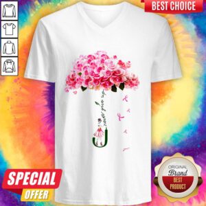 Top Be Strong And Never Give Up V-neck