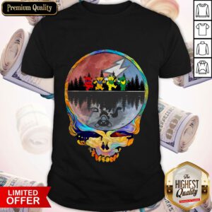 Top Grateful Dead Dad Dancing Bear In Head Shirt
