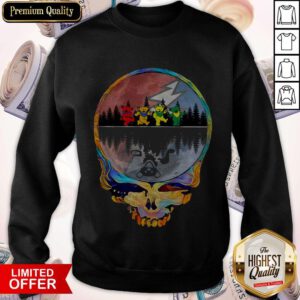 Top Grateful Dead Dad Dancing Bear In Head Sweatshirt