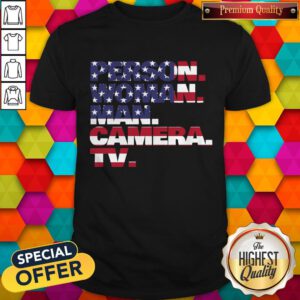 Top Person Woman Man Camera TV Tee Donald Trump’s T Shirt Crazy Cognitive Test Word Association Shirt