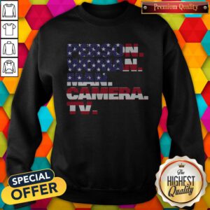 Top Person Woman Man Camera TV Tee Donald Trump’s T Shirt Crazy Cognitive Test Word Association Sweatshirt