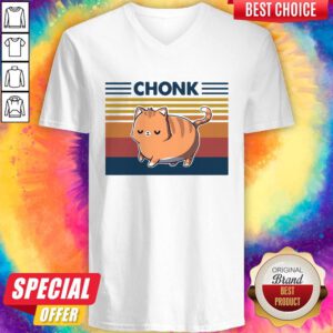 Wonderful I Like Cat Chonk Vintage V-neck
