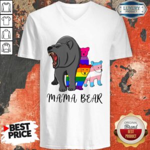 Wonderful I Like LGBT Mama Bear V-neck